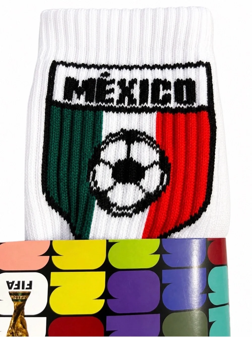 FIFA Mexico White Crew Socks - 6 Pair Pack